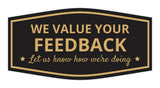 Signs ByLITA Fancy We Value Your Feedback! Let Us Know How We're Doing Easy Installation | Durable Construction | Barbers | Grooming and Styling | Hair Wall or Door Sign