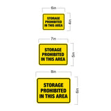 Classic Framed Plus Storage Prohibited in This Area Door or Wall Sign | Miscellaneous Warning Signs - Industrial & Construction