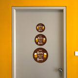 Circle Plus Two Beer Or Not Two Beer Door or Wall Sign | Funny Home Decor