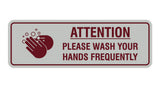 Standard Attention Please Wash Your Hands Sign