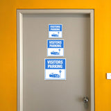 Square Plus Visitors Parking Wall or Door Sign | Health & Safety Warehouse Business Signage