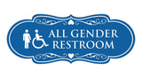 Signs ByLITA Designer All Gender Room Restroom Wall or Door Sign