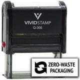 All Quality Zero-Waste Packaging Self-Inking Rubber Stamp