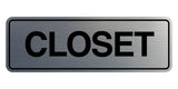 Signs ByLITA Standard Closet Wall or Door Sign | Easy Installation | Office & Home Signage