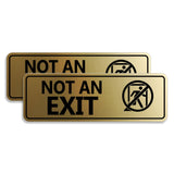 Standard NOT an EXIT (Stick Man) Wall or Door Sign