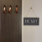 Steal My Heart Not My Blankets 5x10 Hanging Plus Wall or Door Sign | Funny Home Decor