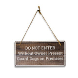 Business Office and Home Signs | Rustic Oak Wood 5 x 10" Hanging Signs