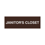 Basic Janitor's Closet Door/Wall Sign (Multipack)