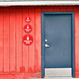 Circle Plus Sidewalk Ends Wall or Door Sign | Easy Installation | Business & Studio Signage