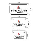 Notched Standard Fire Alarm Panel Wall or Door Sign | Fire/Emergency/Electrical/Security Safety Signs