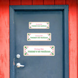 Standard Plus Living Like There's No mañana Door or Wall Sign | Funny Spanish Signs For Stores & Businesses