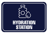 Classic Framed Plus Hydration Station Door or Wall Sign | Business & Public Signage