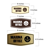 Fancy Marina Office Wall or Door Sign