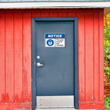 Classic Framed Plus Notice This Gate Must Be Kept Locked. Door or Wall Sign | Safety Signage