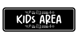 Signs ByLITA Standard Kids Area (Toy vector) Wall or Door Sign