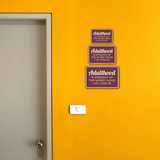 Classic Framed Plus Adulthood Is Straight Up The Worst Hood I've Lived In Wall or Door Sign | Funny Home & Office Signage