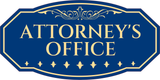 Victorian Plus Attorney's Office Wall or Door Sign | Legal and Courtroom Decoration