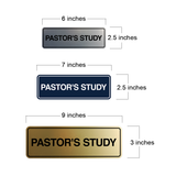 Signs ByLITA Standard Pastor's Study Wall or Door Sign