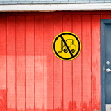 Circle Plus No Forklifts Allowed Wall or Door Sign | Easy Installation | Health & Safety Signage