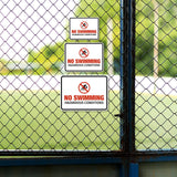 Classic Framed Plus No Swimming – Hazardous Conditions Door or Wall Sign | Miscellaneous Warning Signs - Industrial & Construction