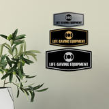 Fancy Life-Saving Equipment Wall or Door Sign