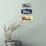 Fancy East Entrance Wall or Door Sign