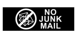 Basic No Junk Mail Wall or Door Sign