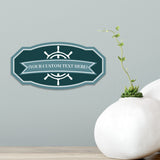 Victorian Custom plus Boat (Nile Blue) Door or Wall Sign | Easy Installation | Family & Business Signage