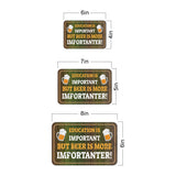 Classic Framed Plus Education Is Important But Beer Is More Importanter! Door or Wall Sign | Funny Home Decor