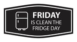 Signs ByLITA Fancy Friday Is Clean The Fridge Day Wall or Door Sign