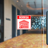 Square Plus Bodega Wall or Door Sign | Spanish | Health & Safety Warehouse Business Signage