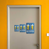 Portrait Round Plus - Fun Bar Restroom Wall or Door Sign | Fun Restroom Sign