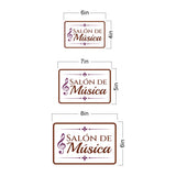 Classic Framed Plus Salón de Música — Music Room Door or Wall Sign | Spanish - Church Room & Area Signs