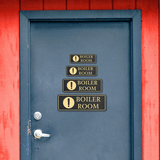 Standard Plus Boiler Room Wall or Door Sign | Workplace Safety Signage