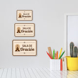 Classic Framed Plus Sala de Oración — Prayer Room Door or Wall Sign | Spanish - Church Room & Area Signs