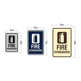 Signs ByLITA Portrait Round Fire Extinguishers Wall or Door Sign