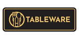 Signs ByLITA Standard Tableware Door or Wall Sign Easy Installation | Durable Construction | Kitchen Essentials | Hygiene | AirBnB Signs