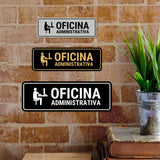 Standard Plus Oficina Administrativa Door or Wall Sign | Spanish | Office Business Sign