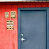 Portrait Round Plus Exercise is a Dirty Word. It Makes Me Want To Wash My Mouth Out With Beer Wall or Door Sign | Funny Naughty Decor