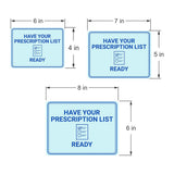 Classic Framed Plus Have Your Prescription List Read Door or Wall Sign | Medical Facility Reception Patient Reminders