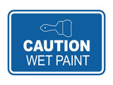 Signs ByLITA Classic Framed Caution Wet Paint Durable Sign | Easy Installation | Elegant Design Wall or Door Sign