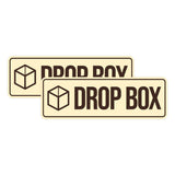 Standard Drop Box Wall or Door Sign (Multipack)