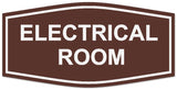 Signs ByLITA Fancy Electrical Room Authorized Personnel Only Sign - Laser-Engraved Lettering | Durable ABS Plastic | Vibrant Colors | Powerful Foam Tape