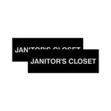 Basic Janitor's Closet Door/Wall Sign (Multipack)