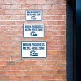 Classic Framed Plus MRI In Progress Metal-free Zone Door or Wall Sign | Medical Procedure Rooms Equipment