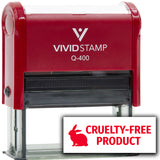 All Quality Cruelty-Free Product Self-Inking Rubber Stamp