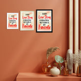 Designs ByLITA Every Love Story Is Beautiful But Ours Is My Favorite, Wall Print Art | Home Decor