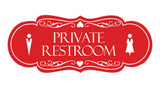 Signs ByLITA Designer Private Restroom Wall or Door Sign