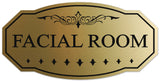Signs ByLITA Victorian Facial Room Wall or Door Sign - Easy Installation | Durable Wall or Door
