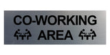 Basic Co-Working Area Wall or Door Sign